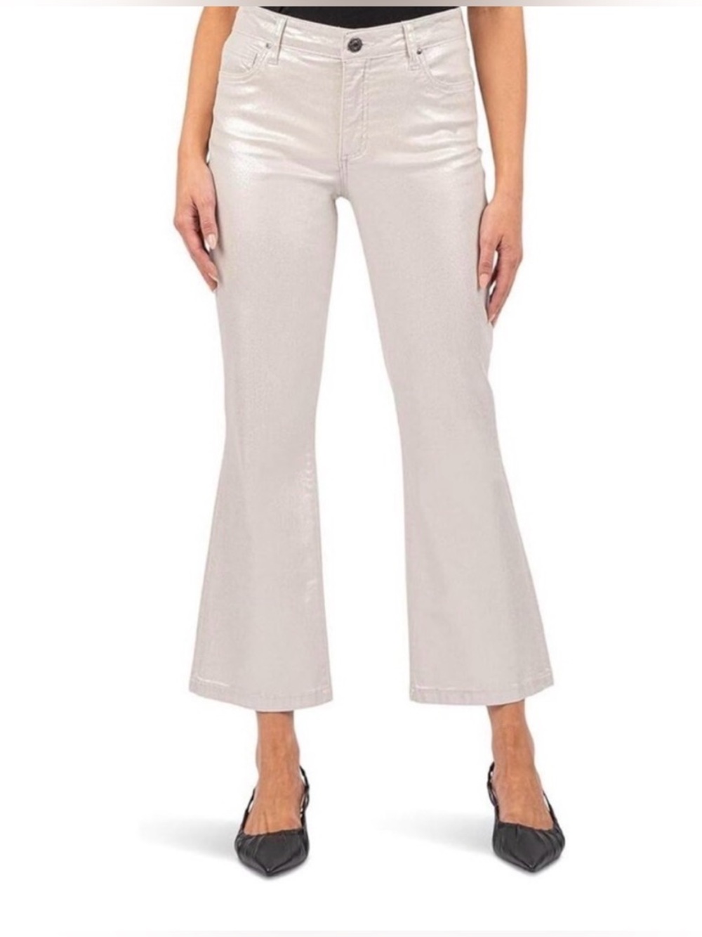 NWT Kut from the Kloth Kelsey High Rise 'Fab Ab' Ankle Flare Jeans |Size 10|
